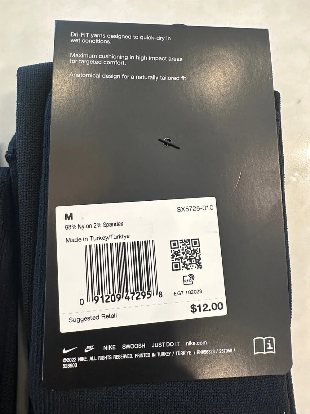 2-pair of Nike Classic Knee-High Cushioned Soccer Socks